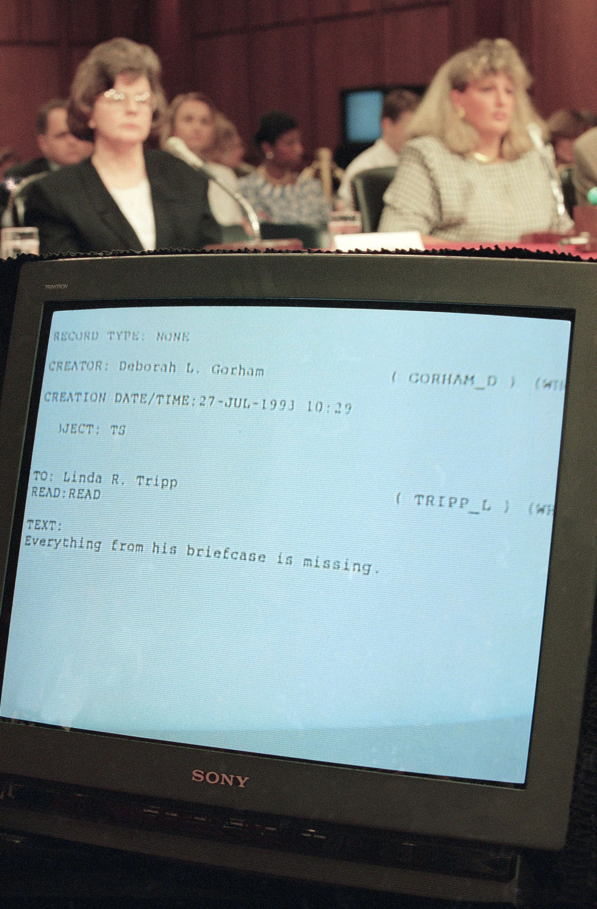Linda Tripp, Deborah Gorham